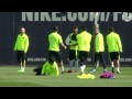 Luis Suárez kicked up backside twice by Neymar and Dani Alves at Barcelona training | Guardian Sport