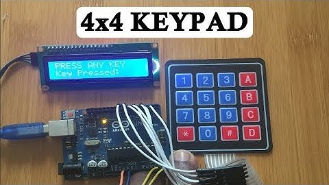 How to use a 4x4 membrane keypad with Arduino.