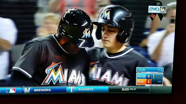 Dee Gordon's unbelievable tribute to Jose Fernandez!