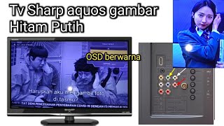 Tv sharp aquos 24 inch gambar hitam putih