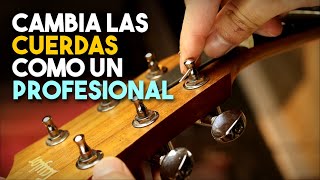 APRENDE A CAMBIAR LAS CUERDAS DE TU GUITARRA COMO UN PROFESIONAL !!! ESTA ES LA MANERA CORRECTA