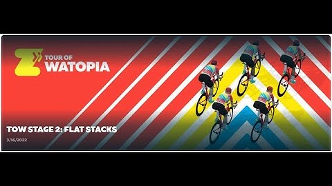 Zwift - Group Ride: Tour of Watopia Stage 2: Standard Ride on Triple Flat Loops in Watopia
