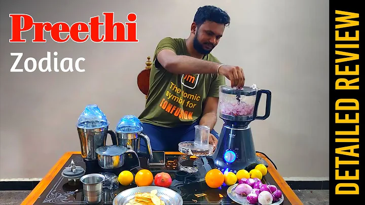 Preethi zodiac mixer grinder review and demo | Chopping Slicing Grating Kneading Atta