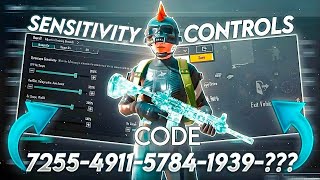 NEW UPDATE 3.1!! BEST SENSITIVITY CODE + CONTROL SETTINGS PUBG MOBILE/BGMI