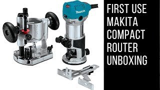 Unboxing Testing and Review of the Makita 1-1/4 HP Compact Router RT0701CX7