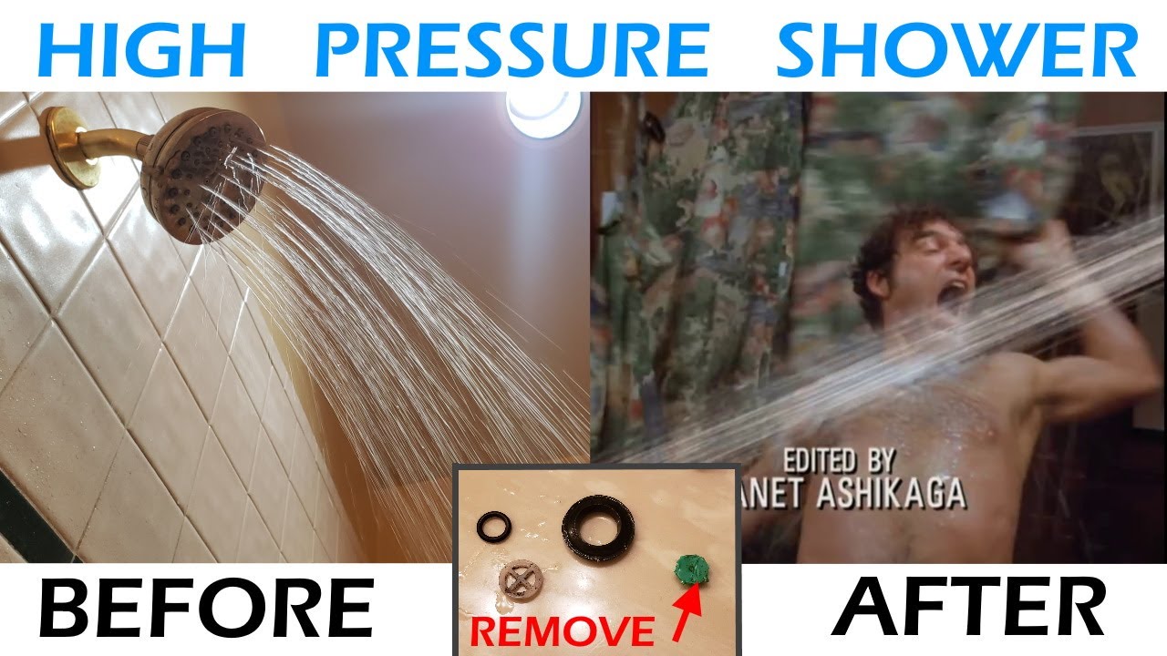 High Pressure Shower Head  Fix Low Water Pressure - Remove Restrictor