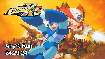 Megaman X5 - Any% Speed Run in 24:29.24