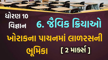 Std 10 science || Chap-6 || ખોરાકના પાચનમાં લાળરસની ભૂમિકા || Part-15 || KM EDUCATION