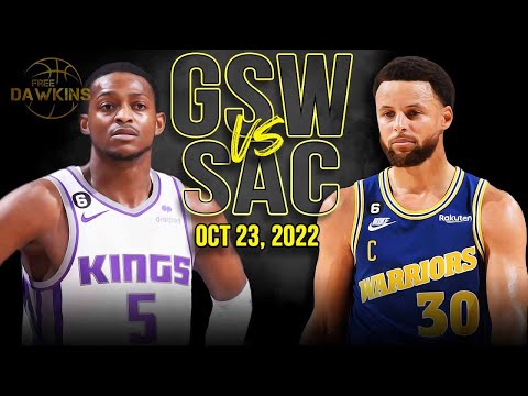 Golden State Warriors vs Sacramento Kings Full Game | Highlights Oct 23, 2022 | FreeDawkins