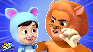 Lion And The Mouse Story, Animated Cartoon Videos for Kids by Boom Buddies