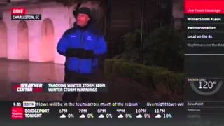 Jim Cantore knees a guy in the groin