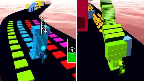STACK COLORS! game MAX LEVEL Gameplay All Levels Walkthrough iOS, Android New Game 3D Level 62-63