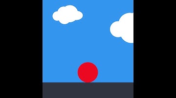 Simple motion graphics falling ball with after effect