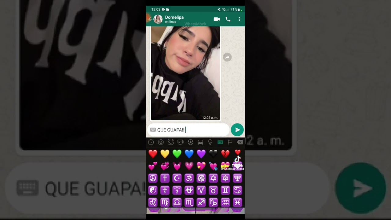 asmr hablando con domelipa por whatsapp