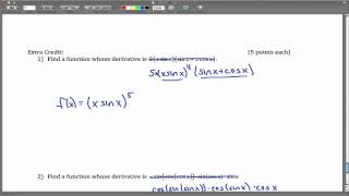 Math 251 Summer 11 White MT #EC