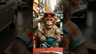 Caddeyi Şaşırtan Şoför Maymun Çakır Ultra Realistik