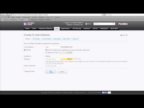 How to Create Email Accounts in Parallels Plesk