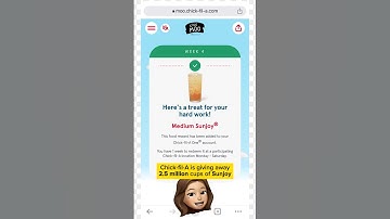 Play week 4 of #codemoo to get #chickfila Sunjoy (ft. answers) #free #freefood #freedrink #foodhacks