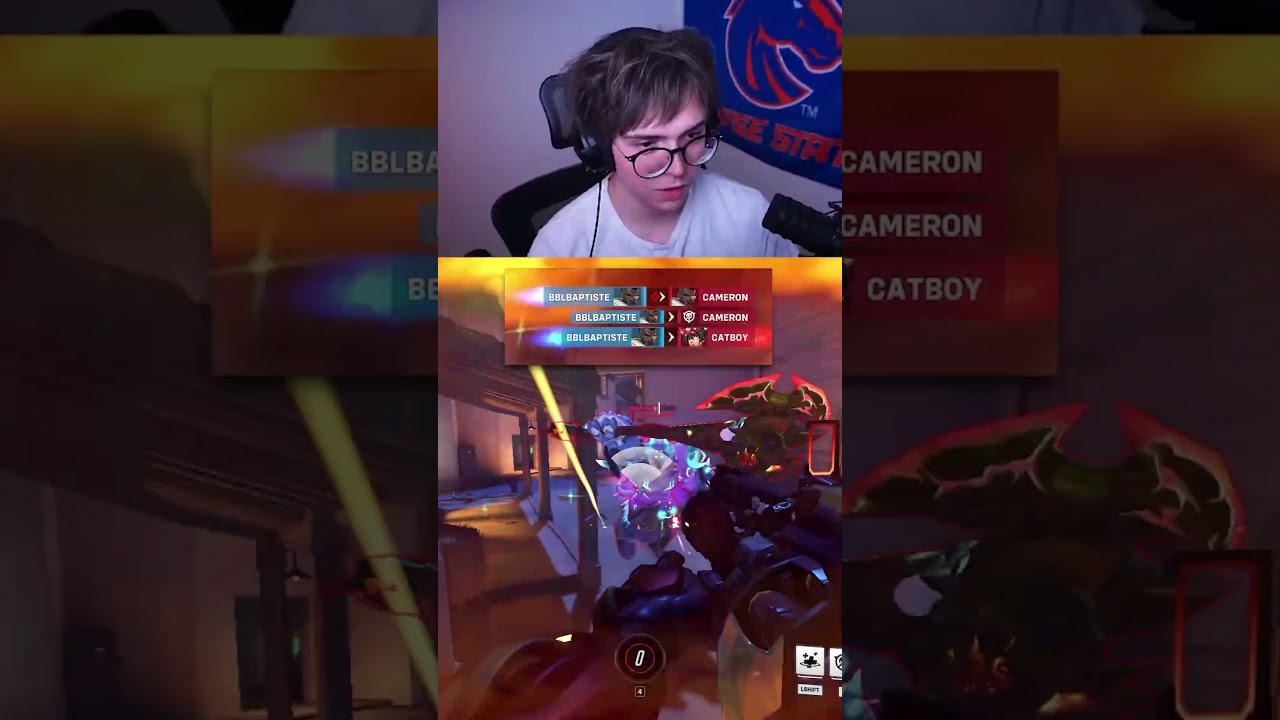 Playing Baptiste in Top 500 with aimbot #overwatch2 #gaming #twitch