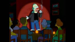 The Simpsons - Krusty does stand up at Moe's Brew Ha Ha