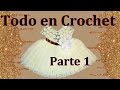 vestido de flores a crochet parte 1 de 4