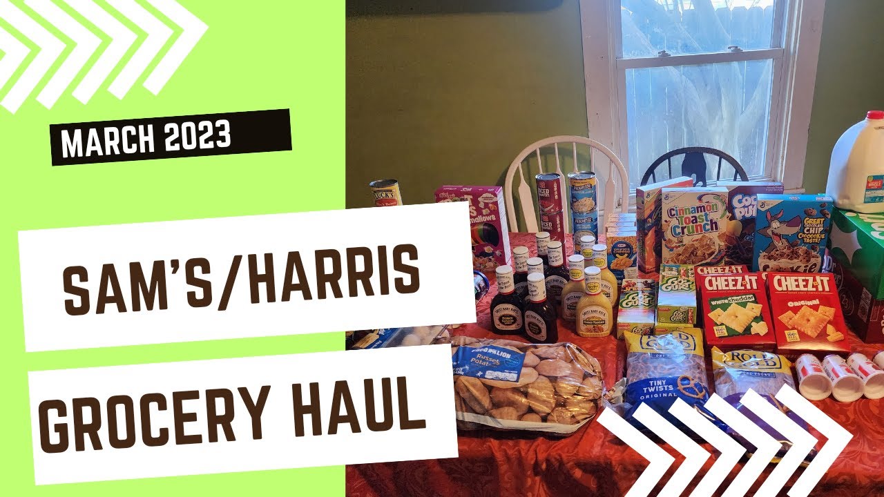 Sam's Club Haul, Harris Teeter & Ingles! MARCH Grocery HAUL Weekly