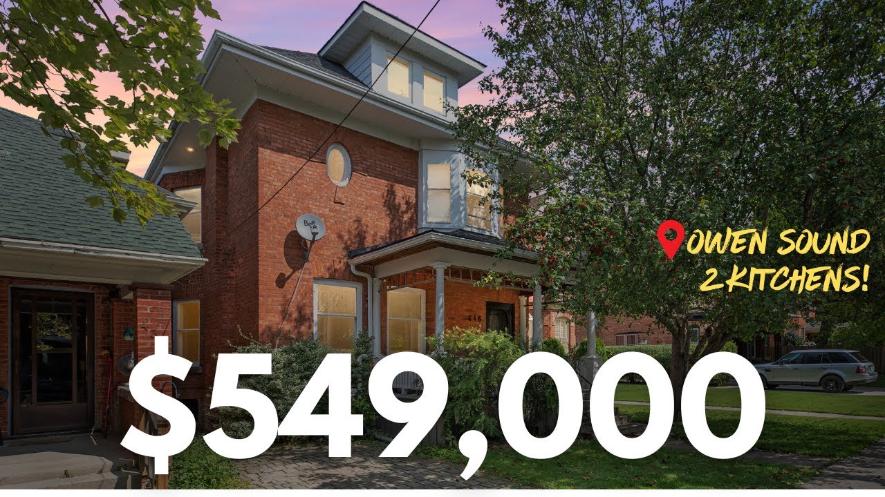 Inside this beautifully updated century home for $549,000 in a great central location of Owen Sound!