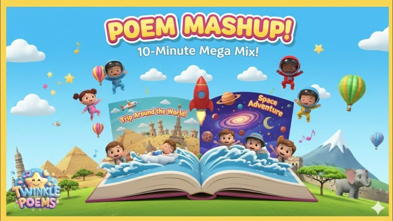 Poem Mashup | 10-Minute Mega Mix for Kids |