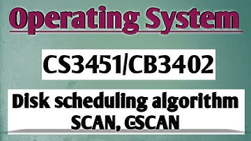 Disk scheduling algorithms SCAN, C-SCAN in operating system tamil|| OS || Anna university reg-2021.