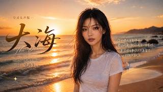 张雨生《大海》空灵女声版MV，【动态歌词lyrics】#治愈女声 #空灵女声 #翻唱cover