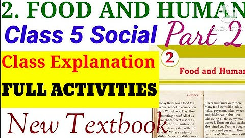 Class 5 New Social Science Unit 2 Food And Human part 2 Full Activities Explanation മലയാളത്തിൽ|