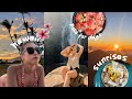 5 days in hawaii, unbelievable sunsets, maui hikes, tattoos, haleakala sunrise, beach drum circle