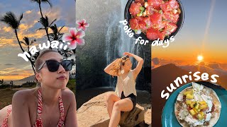 5 days in hawaii, unbelievable sunsets, maui hikes, tattoos, haleakala sunrise, beach drum circle