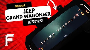 Jeep Grand Wagoneer Full Digital Speedometer Cluster Programming (R7F701422) with FORZA 614 🚗💻