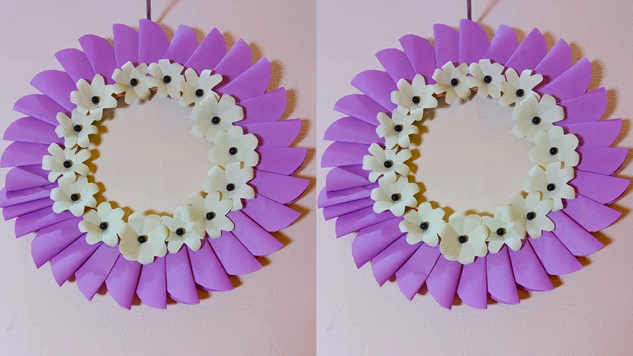 How To Make Beautiful Paper Wall Hanging Wall Hanging Craft Idea