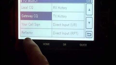 ID-5100E Tutorial 1 - Accessing D-STAR repeaters and reflectors