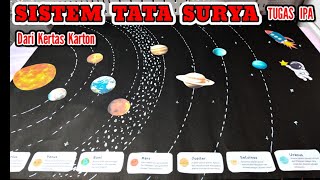 Cara Membuat Sistem Tata Surya Dari Kertas Karton Tugas Ipa Kelas 6 Yang Mudah 
