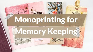 Fun Technique! Monoprinting for Memory Keeping using Altenew Mixed Media Inks