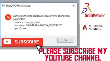 Soliwork Electrical  cannot connect data base problem solution