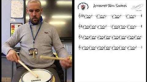 Accented Roll Singles - Snare Drum Exercise
