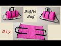 Duffle bag sewing tutorial  bag diy for beginners