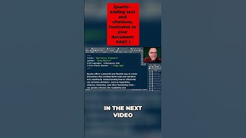 Quarto Tutorial: Hyperlinks, Citations, and Column Formatting! #shorts