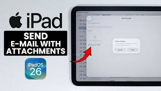 How to Send Email from iPad with Attachments - Add Attachments (iPadOS 26)