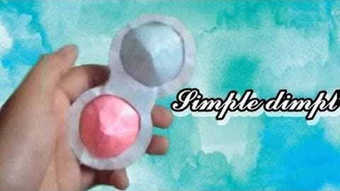 D.I.Y How to make Simple Dimpl Fidget Toy
