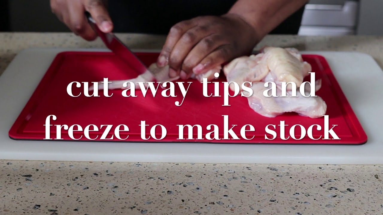 how to cut chicken wings - YouTube