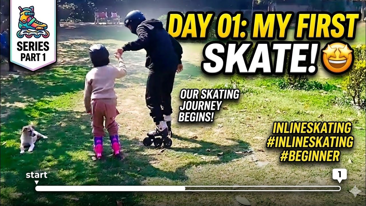 How to learn inline skating! Day 01 