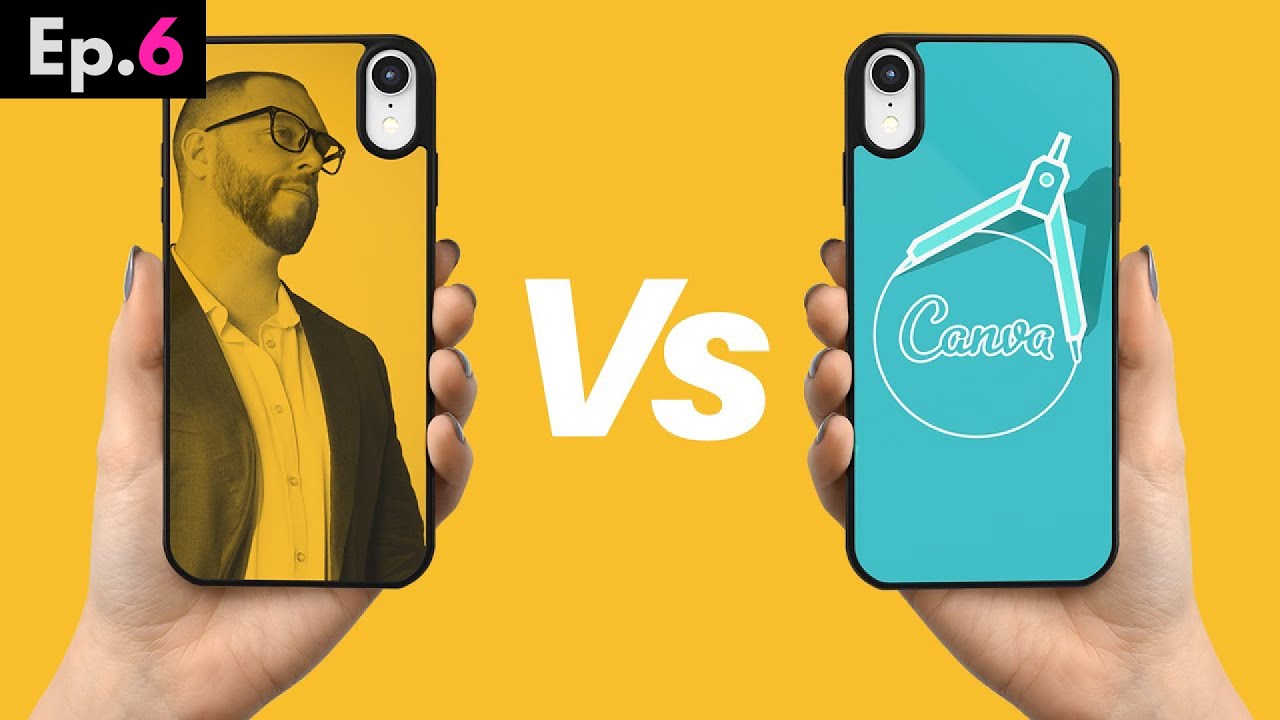 ⁣Graphic Designer VS Canva! (Before & After Graphic Design)