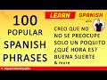 Spanish lesson: 100 Most Common Spanish Phrases and Questions in Castilian Spanish Language Tutorial