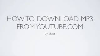 how to download mp3 from youtube.com