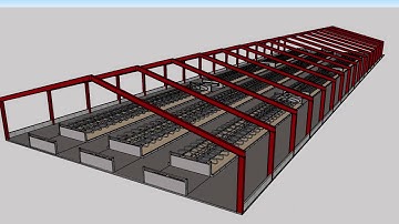 3D model video - converting to cubicles from straw yards.  This is for a grazing cow dairy herd.